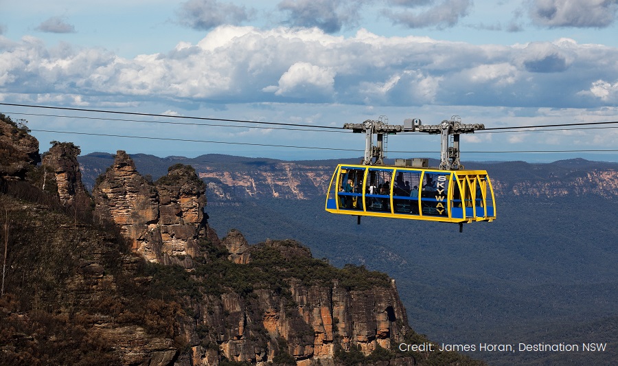 Cableway in Scenic World